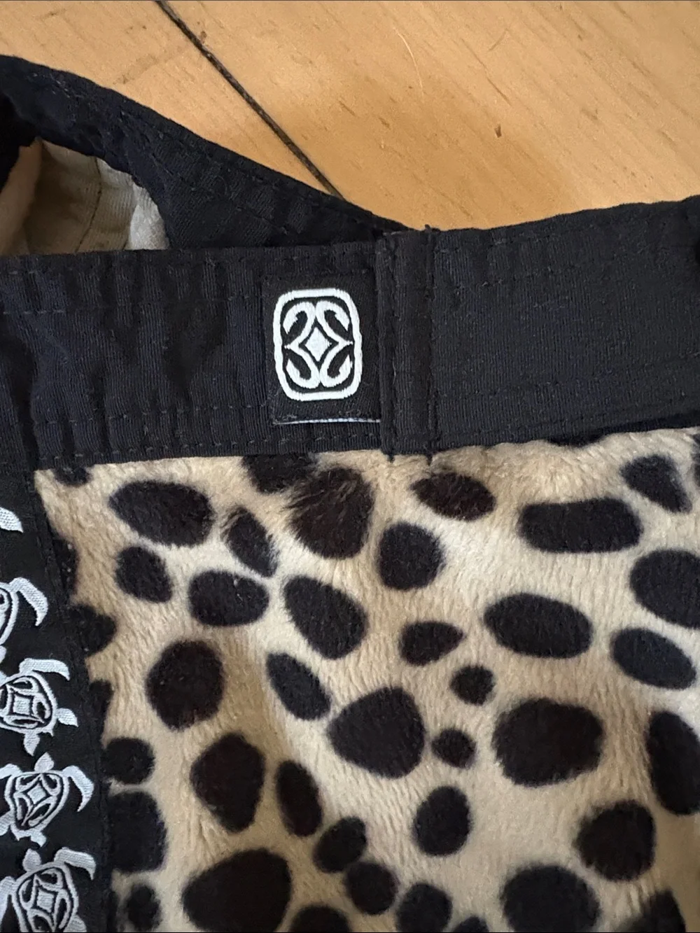 Kids Leopard Print Swim Trunks in Beige and Black- size 22